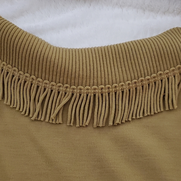 Nina Leonard Sweater fringes neck  Size L - Picture 6 of 7